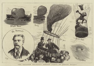 Ilmapalloseuran puutarhajuhlat Lillie Bridgellä tekijältä William Lionel Wyllie